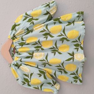 MilkBarn Lemon Print Organic Cotton Dress, 6-12 Months